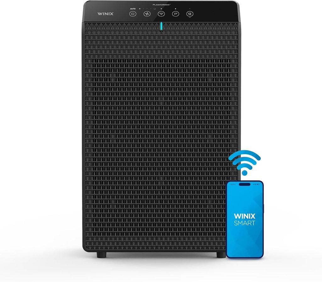 Winix 5520S, voted the best air purifier for bedrooms, bigger size for large rooms.