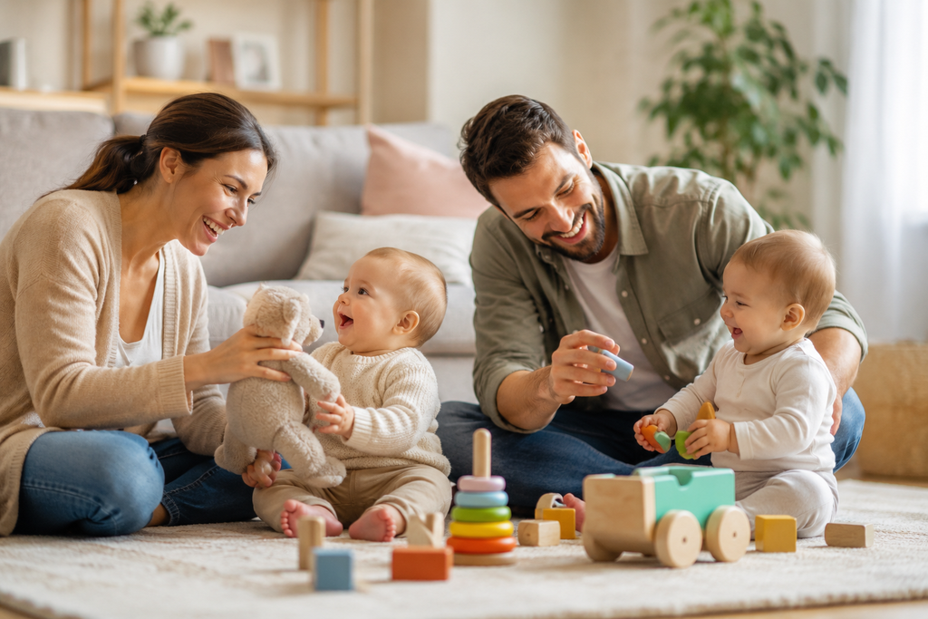 The couple behind the inspiration for the best baby products captures a candid moment of life.